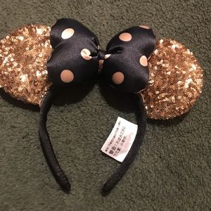Disney Minnie sparkly gold sequin Mouse ears